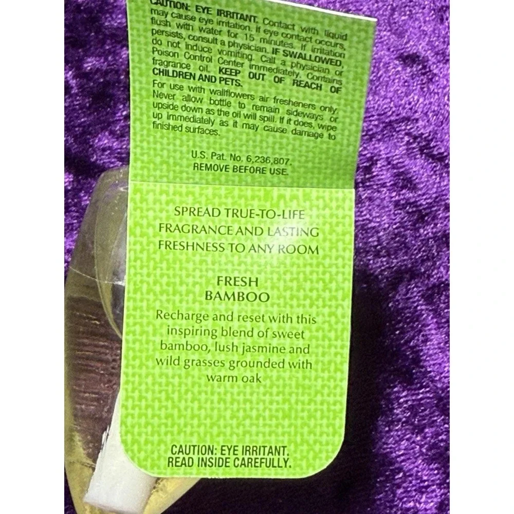 White Barn Wallflowers FRESH BAMBOO Lot Bath & Body Works Refill Bulb‎ RARE - Picture 3 of 4